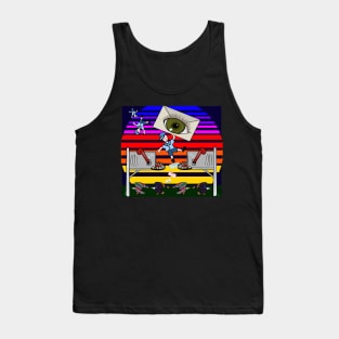 Lofi Mailman Chillpop Psychedlic Tank Top